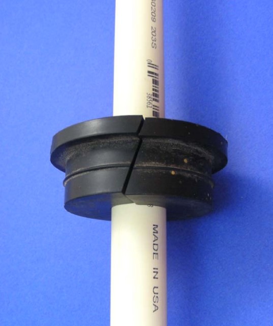 Rubber gasket on a CPVC pipe