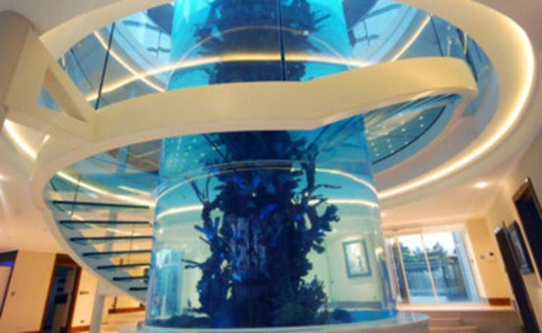 three-story aquarium