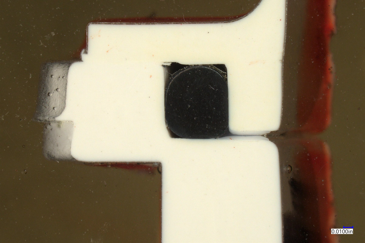 Cross Section of an O-Ring Seal, Plastic Part - Product Testing