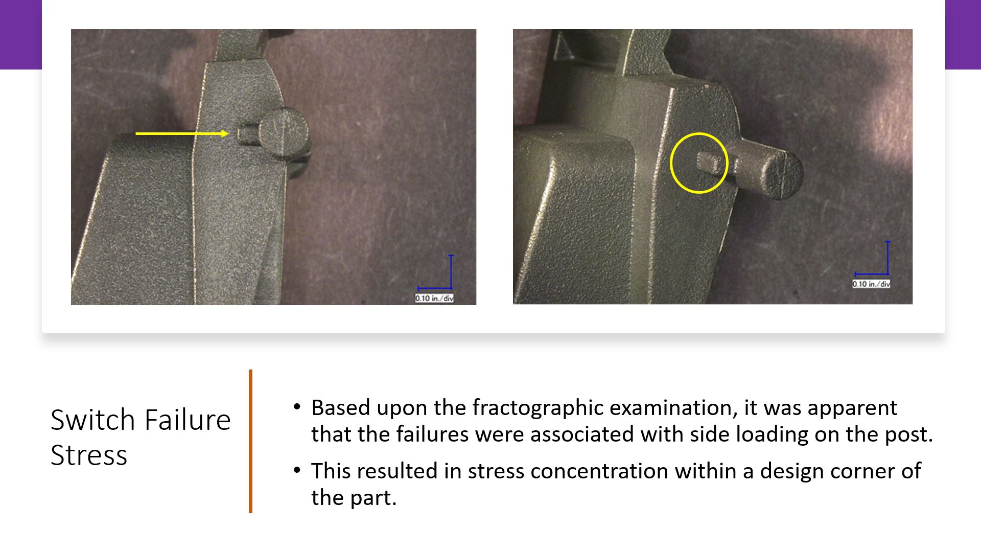 Poor Plastic Part Design Leads to Switch Failure