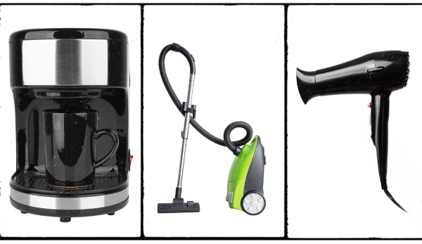 ABS is popular to use in coffee makers, vacuums, and blow dryers.