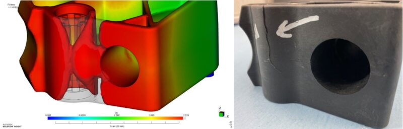 Weld Line Cracking Simulation