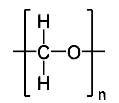 Molecular structure of polyoxymethylene (polyacetal).