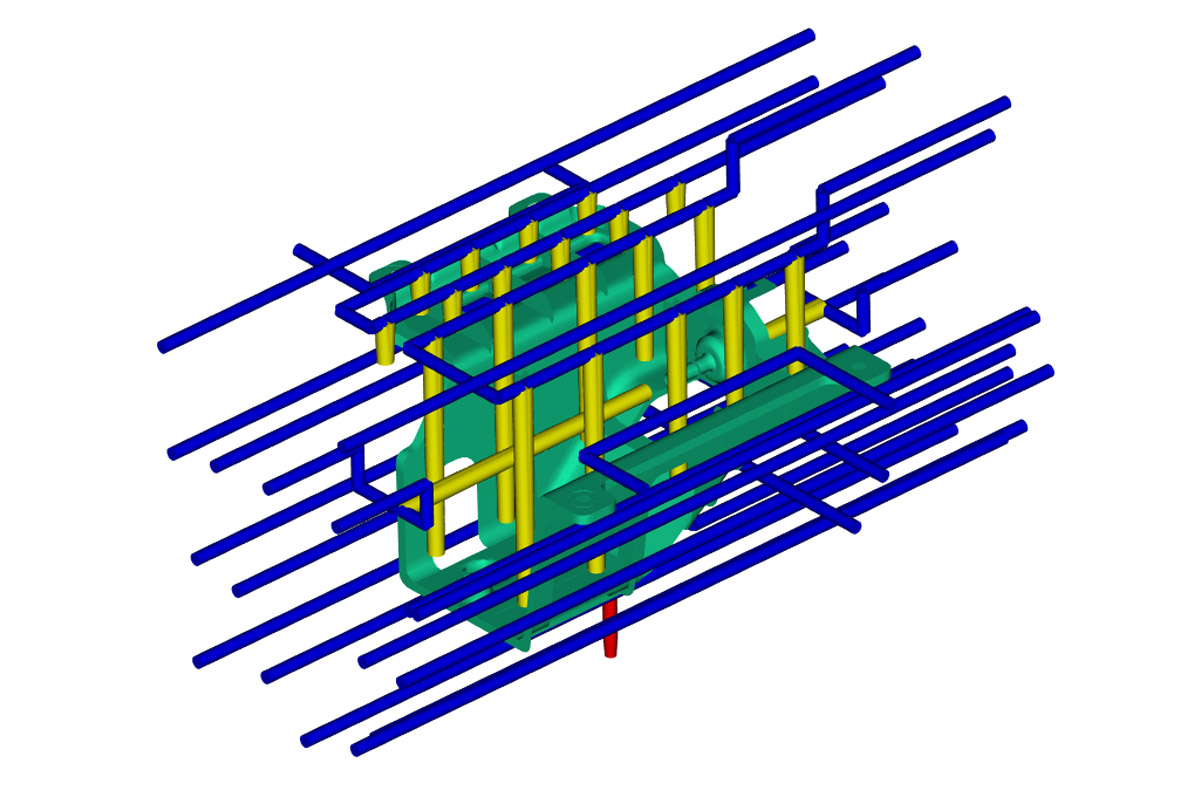 Cooling Line Optimization - Moldflow Analysis